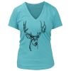 Women's Premium Deep V-Neck T-Shirt Thumbnail
