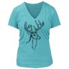 Women's Premium Deep V-Neck T-Shirt Thumbnail