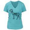 Women's Premium Deep V-Neck T-Shirt Thumbnail