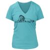 Women's Premium Deep V-Neck T-Shirt Thumbnail
