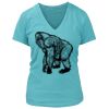Women's Premium Deep V-Neck T-Shirt Thumbnail