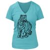 Women's Premium Deep V-Neck T-Shirt Thumbnail