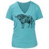 Women's Premium Deep V-Neck T-Shirt Thumbnail
