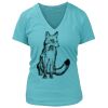Women's Premium Deep V-Neck T-Shirt Thumbnail