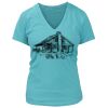 Women's Premium Deep V-Neck T-Shirt Thumbnail