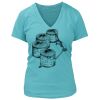 Women's Premium Deep V-Neck T-Shirt Thumbnail