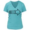 Women's Premium Deep V-Neck T-Shirt Thumbnail