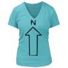Women's Premium Deep V-Neck T-Shirt Thumbnail