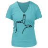 Women's Premium Deep V-Neck T-Shirt Thumbnail