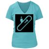 Women's Premium Deep V-Neck T-Shirt Thumbnail