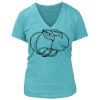 Women's Premium Deep V-Neck T-Shirt Thumbnail