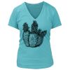 Women's Premium Deep V-Neck T-Shirt Thumbnail