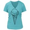 Women's Premium Deep V-Neck T-Shirt Thumbnail