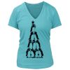 Women's Premium Deep V-Neck T-Shirt Thumbnail