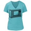 Women's Premium Deep V-Neck T-Shirt Thumbnail