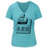 Women's Premium Deep V-Neck T-Shirt Thumbnail
