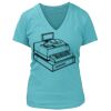 Women's Premium Deep V-Neck T-Shirt Thumbnail