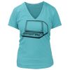 Women's Premium Deep V-Neck T-Shirt Thumbnail