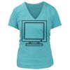 Women's Premium Deep V-Neck T-Shirt Thumbnail