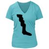 Women's Premium Deep V-Neck T-Shirt Thumbnail