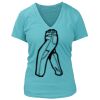 Women's Premium Deep V-Neck T-Shirt Thumbnail