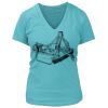 Women's Premium Deep V-Neck T-Shirt Thumbnail