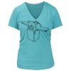 Women's Premium Deep V-Neck T-Shirt Thumbnail
