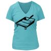 Women's Premium Deep V-Neck T-Shirt Thumbnail