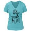 Women's Premium Deep V-Neck T-Shirt Thumbnail