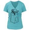 Women's Premium Deep V-Neck T-Shirt Thumbnail