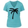 Women's Premium Deep V-Neck T-Shirt Thumbnail