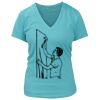 Women's Premium Deep V-Neck T-Shirt Thumbnail