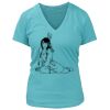 Women's Premium Deep V-Neck T-Shirt Thumbnail