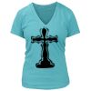Women's Premium Deep V-Neck T-Shirt Thumbnail