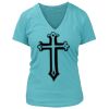 Women's Premium Deep V-Neck T-Shirt Thumbnail