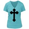 Women's Premium Deep V-Neck T-Shirt Thumbnail