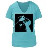 Women's Premium Deep V-Neck T-Shirt Thumbnail