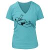 Women's Premium Deep V-Neck T-Shirt Thumbnail