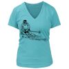 Women's Premium Deep V-Neck T-Shirt Thumbnail