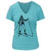 Women's Premium Deep V-Neck T-Shirt Thumbnail