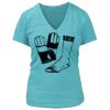 Women's Premium Deep V-Neck T-Shirt Thumbnail