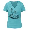 Women's Premium Deep V-Neck T-Shirt Thumbnail