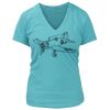 Women's Premium Deep V-Neck T-Shirt Thumbnail