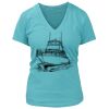 Women's Premium Deep V-Neck T-Shirt Thumbnail