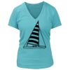 Women's Premium Deep V-Neck T-Shirt Thumbnail