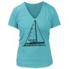Women's Premium Deep V-Neck T-Shirt Thumbnail