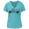 Women's Premium Deep V-Neck T-Shirt Thumbnail
