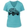 Women's Premium Deep V-Neck T-Shirt Thumbnail