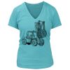 Women's Premium Deep V-Neck T-Shirt Thumbnail