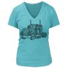 Women's Premium Deep V-Neck T-Shirt Thumbnail